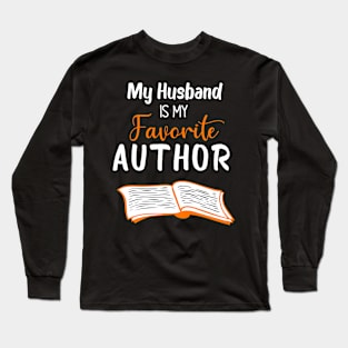 Husband  Author Book Writer Outfit Book Writer Long Sleeve T-Shirt